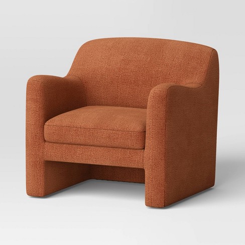 Rust accent chair hot sale