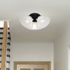 Livex Lighting Wynnewood 3 - Light Flush Mount in  Black - 3 of 4