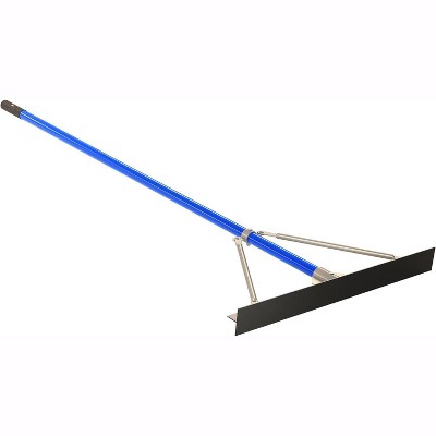 Bon Tool 22-241 Smooth Asphalt Lute Rake - Aluminum 30-inch - 6 Foot Aluminum Handle
