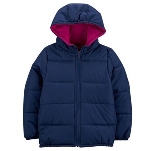 Carter's Cozy Quilted PufferCoat for Girls - Warm and Stylish Winter Outerwear - 1 of 3