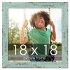 PosterPalooza | Square Shabby Chic Green Picture Frame - UV Acrylic, Foam Board Backing, Hanging Hardware - 2 of 4