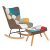 Bella Depot Hazel Rocking Chair with ottoman - 3 of 4