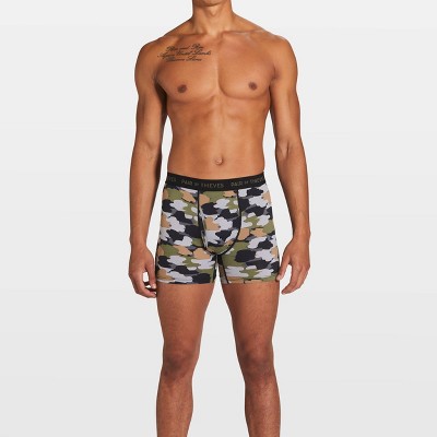 Pair Of Thieves Men's Super Fit Camo Boxer Briefs 2pk- Forest