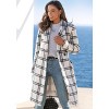 Women's Checkered Lapel Collar Coat - LASCANA - 3 of 4
