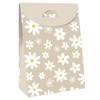 Big Dot of Happiness Tan Daisy Flowers - Floral Gift Favor Bags - Party Goodie Boxes - Set of 12 - 3 of 4