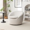 Anybear 29.50W x 31D x 25.50H Modern Swivel Barrel Chair - 3 of 4