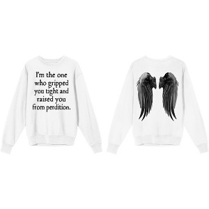 Supernatural I Raised You From Perdition Junior's White Long Sleeve Shirt - 1 of 1