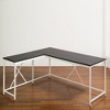 AndMakers Olympus Wood and Metal Corner Desk - image 2 of 4