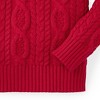 Hope & Henry Boys' Mock Neck Cable Sweater with Buttons, Kids - 3 of 4