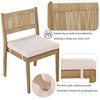 PAGED Patio Dining Set Wood Patio Table and Chairs Set with Thick Cushions for Patio, Balcony, Garden, Courtyard - 2 of 4
