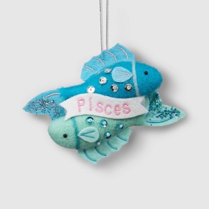 Felt Pisces Fish Horoscope Christmas Tree Ornament - Wondershop™ : Target