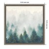 Amanti Art Misty Forest Blush Sq by Julia Purinton Canvas Wall Art Print Framed 16 x 16-in. - 3 of 4