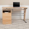 Flash Furniture Computer Desk with Three Drawer Single Pedestal and Pull-Out Keyboard Tray - 2 of 4