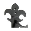 Wrought Iron Fleur De Lis Heavy Duty Wall Bracket Black Powder Coated Finish - Achla Designs - 4 of 4