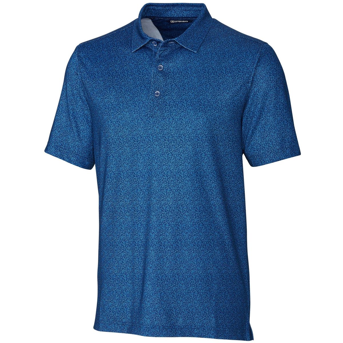 Cutter & Buck Pike Micro Floral Print Stretch Mens Polo Shirt