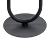 Lyngins Lantern-Shaped Metal End Tables Living Room, Retro Tray Side Table with Weighted Base, Small Side Table, Round End Table, Small Coffee Table - 3 of 4