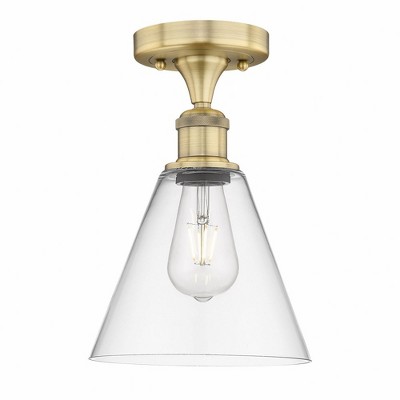 Berkshire - 1 Light Semi-Flush Mount In Industrial Style-10.75 Inches Tall and 8 Inches Wide