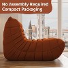 SYFERLORY Soft Beanbag Chair - Memory Foam Floor Sofa for Living Room, Bedroom or Office - Single Seat Lounger with Removable Cover - 4 of 4