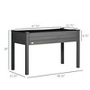 Okak Elevated Wooden Planter Box with Legs 33.8/48.3 Inch Raised Garden Bed for Vegetables, Herbs, Flowers - 3 of 4