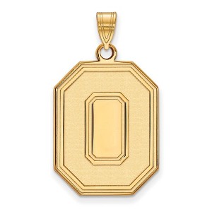 Black Bow Jewelry 10k Yellow Gold Ohio State Buckeyes NCAA Extra Large Pendant - 1 of 3