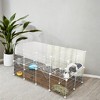 Small Animal Playpen, Pet Playpen for Rabbit Guinea Pig Cage, Zip Ties Included,  Metal Wire Apartment-Style Two-Story Pet Premium Villa - 4 of 4
