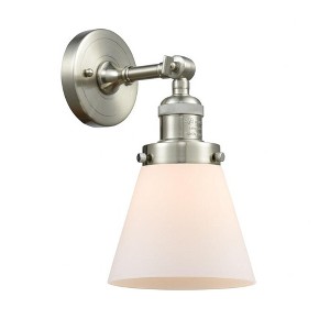 Innovations Lighting Cone 1 - Light Sconce in  Brushed Satin Nickel - 1 of 1