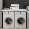 AuldHome Design Enamelware Laundry Powder Container, Farmhouse Style Metal Detergent Bin w/ Scoop - 4 of 4