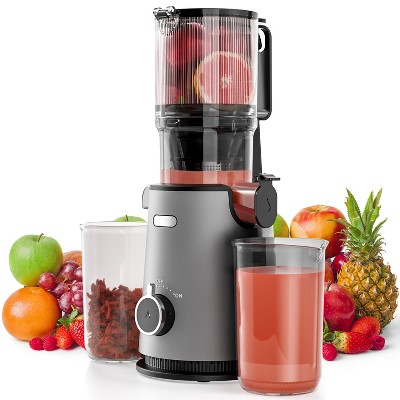 Aeitto Premium Cold Press Juicer with 4.5-Inch Oversized Feeding Port, Powerful Motor, and Easy-Clean Design for Efficient and Nutritious Juicing