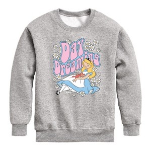 Boys' - Disney - Alice In Wonderland Graphic Long Sleeve Fleece Sweatshirt - 1 of 4