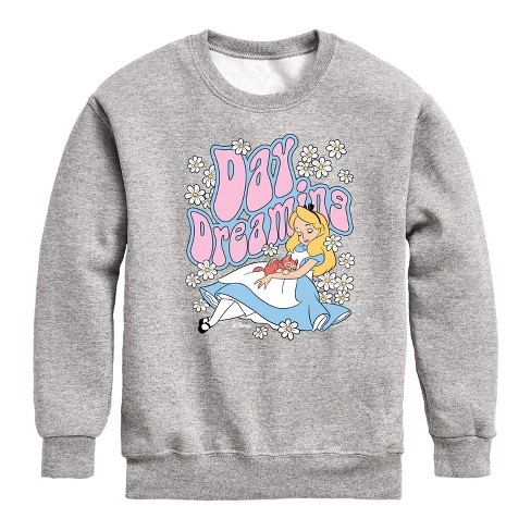 Boys' - Disney - Alice In Wonderland Graphic Long Sleeve Fleece Sweatshirt - image 1 of 4