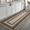 Area Rugs Bordered Modern Washable Rug Non-Slip Low Pile Rubber Backing Indoor Area Rug - 2 of 4