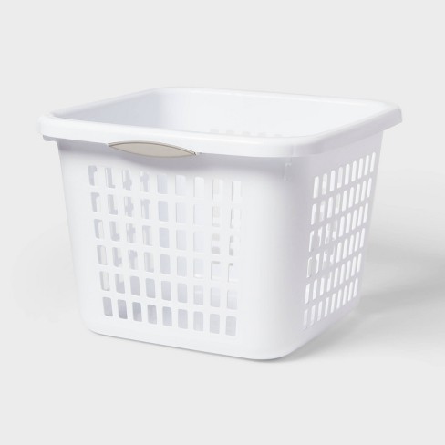 1.5bu Plastic Square Laundry Basket - Brightroom™ : Target