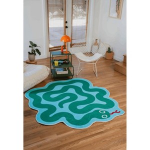 Lany Space Johann Banta Spiral Snake Design Rug - 1 of 4