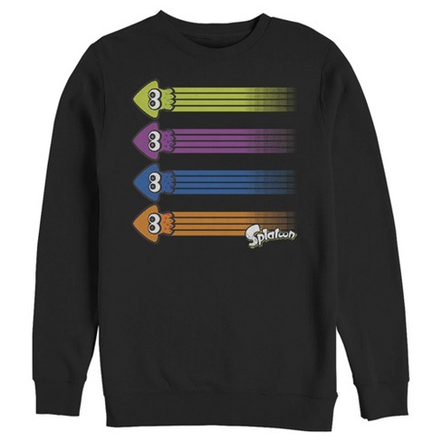 Men's Nintendo Splatoon Inkling Squid Rainbow Sweatshirt - image 1 of 3