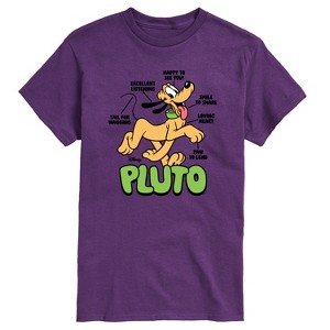 Men's - Disney - Pluto Diagram Short Sleeve Graphic T-Shirt - 1 of 3