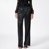 Women's Straight Leg Loose Fit Lace Insert Trousers - A New Day™ Black - 3 of 4