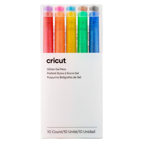 Cricut 10pk Glitter Gel Rainbow Pen Set : Target