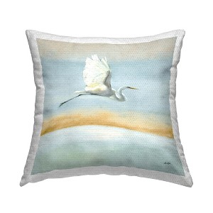 Stupell Industries Egret Over Ocean Shore , 18 x 18 - 1 of 3