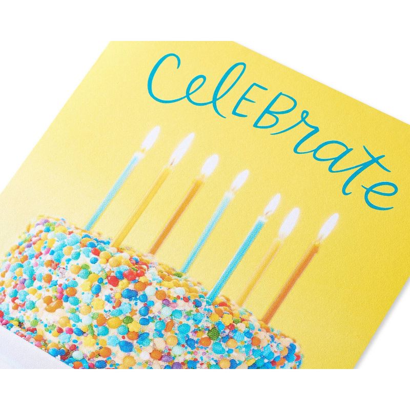 6ct Birthday Cards Celebrate Cake, 6 of 9