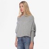 Anna-Kaci Women's Off-Shoulder Knit Sweater with Dolman Sleeves and Ribbed Cuffs - 4 of 4