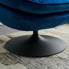 31.5'' Velvet 360° Swivel Lounge Leisure Chair with Ottoman, Thickened Foam Cushion for Living Room - 3 of 4
