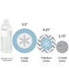 Big Dot of Happiness Winter Wonderland - Snowflake Holiday & Winter Wedding Giant Circle Confetti - Party Décor - Large Confetti 27 Count - 3 of 4