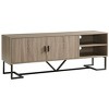 NicBex TV Stand Modern Media Console with 2 Open Shelves Entertainment Center with Metal Legs for Living Room, Bedroom - 4 of 4