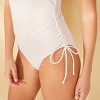Women's Ribbed Adjustable Drawstring Medium Coverage One Piece Swimsuit - Shade & Shore™ - 3 of 4