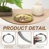 Unique Bargains Stainless Steel Decorative Round Jewelry Serving Trays for Candle Drink - 3 of 4