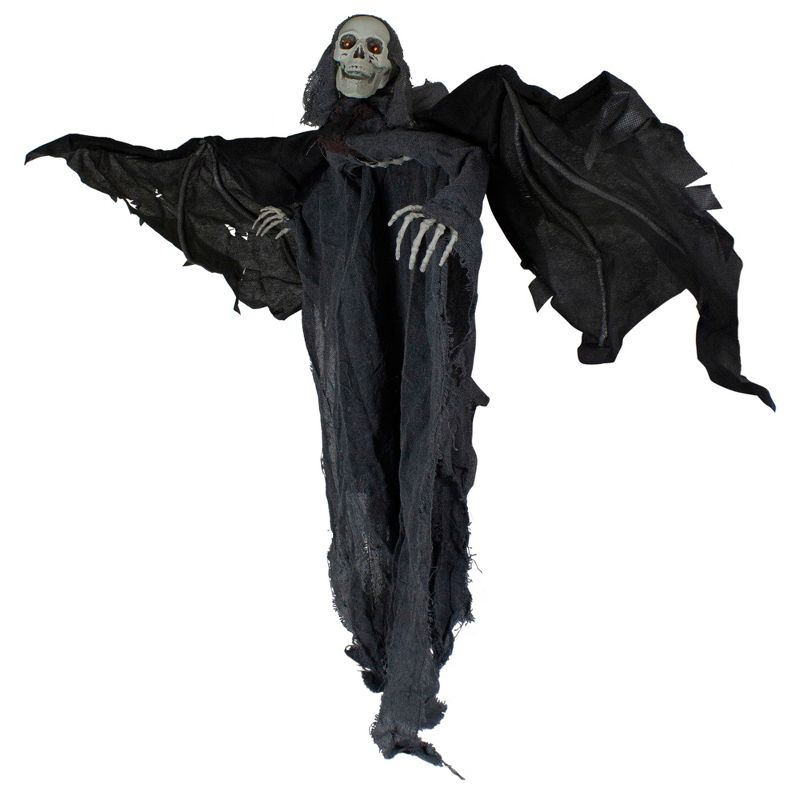 Northlight 50" LED Lighted and Animated Winged Grim Reaper Halloween Decoration, 5 of 6