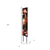 HomeRoots 42" Black And Coral Solid Wood Christmas Flamingo Garden Stake - 3 of 4