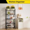 5 - Tier Heavy Duty Garage Shelving Unit 750 lb Capacity All - Carbon Steel Storage Rack Black Laundry Room Kitchen Pantry - 2 of 4