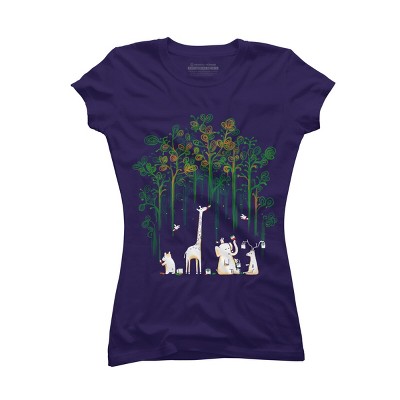 Junior's Design By Humans Repaint the forest By radiomode T-Shirt
