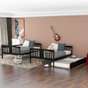Full over Full Bunk Bed with Twin Size Trundle and Ladder – ModernLuxe - 3 of 4